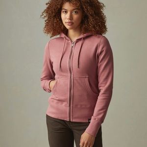 American Giant Classic Full Zip Sz Large Mauve